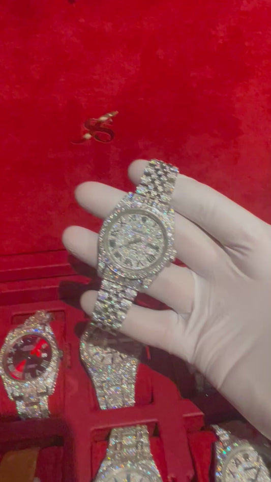 VVS MOISSANITE CUSTOM WATCH 41MM