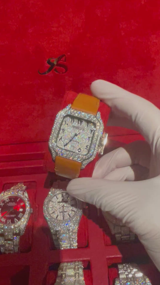 VVS MOISSANITE CUSTOM WATCH 41MM