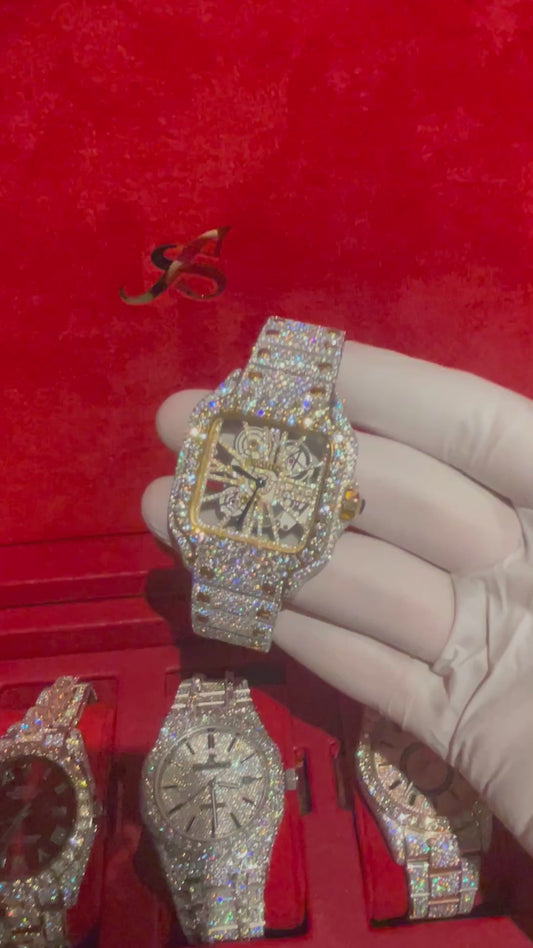 VVS MOISSANITE CUSTOM WATCH 41MM