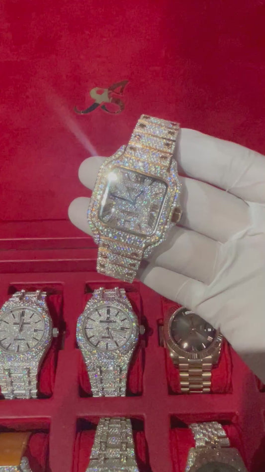 VVS MOISSANITE CUSTOM WATCH 41MM