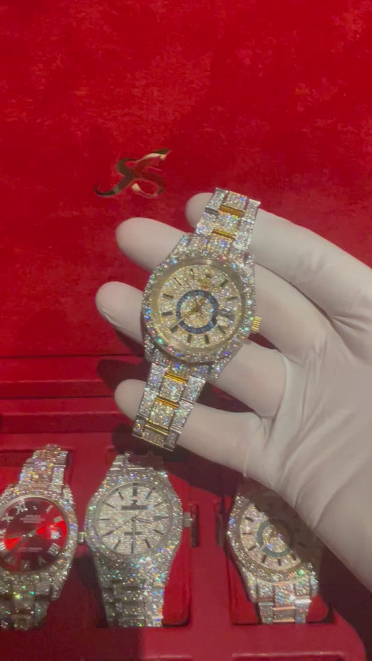 VVS MOISSANITE CUSTOM WATCH 41MM