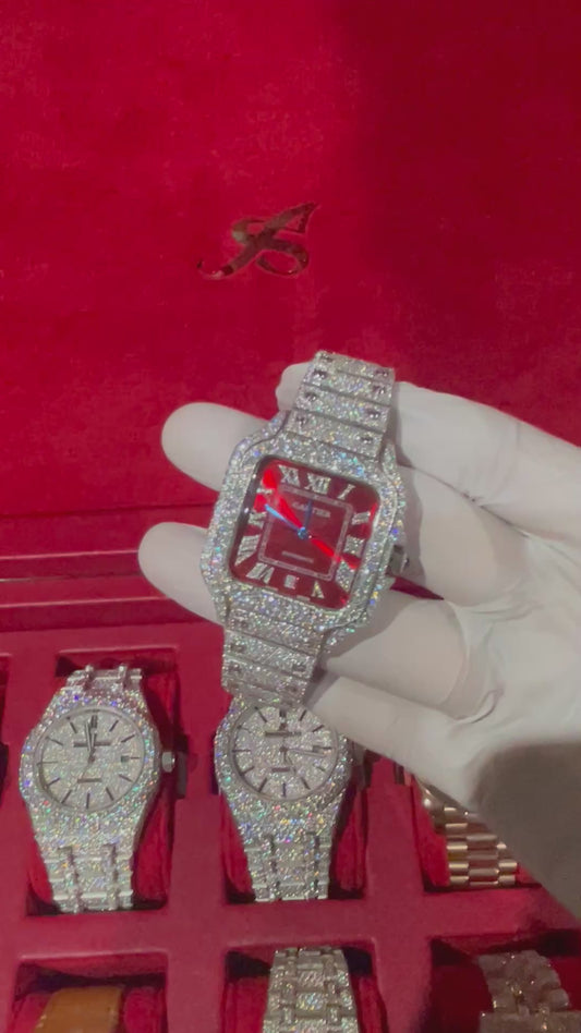 VVS MOISSANITE CUSTOM WATCH 41MM