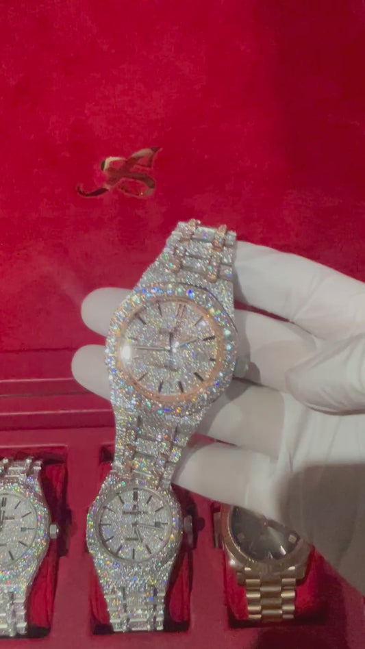 VVS MOISSANITE CUSTOM WATCH 41MM