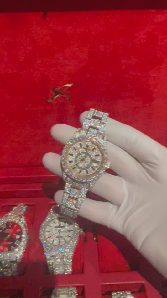 VVS MOISSANITE CUSTOM WATCH 41MM