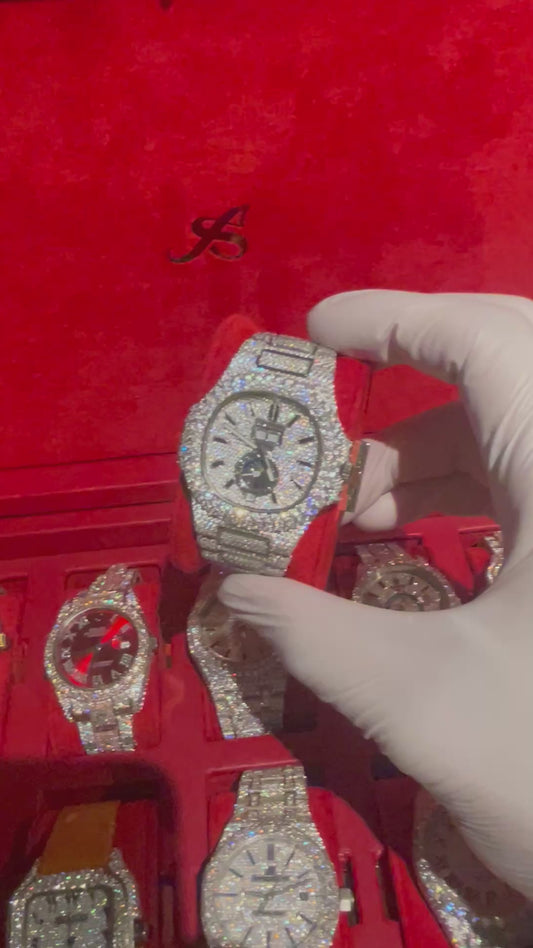 VVS MOISSANITE CUSTOM WATCH 41MM