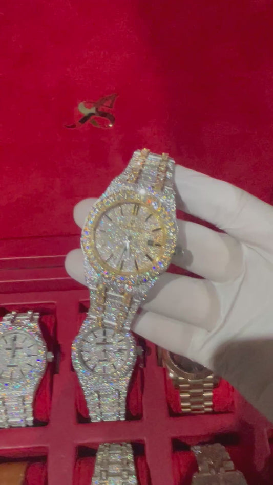 VVS MOISSANITE CUSTOM WATCH 41MM