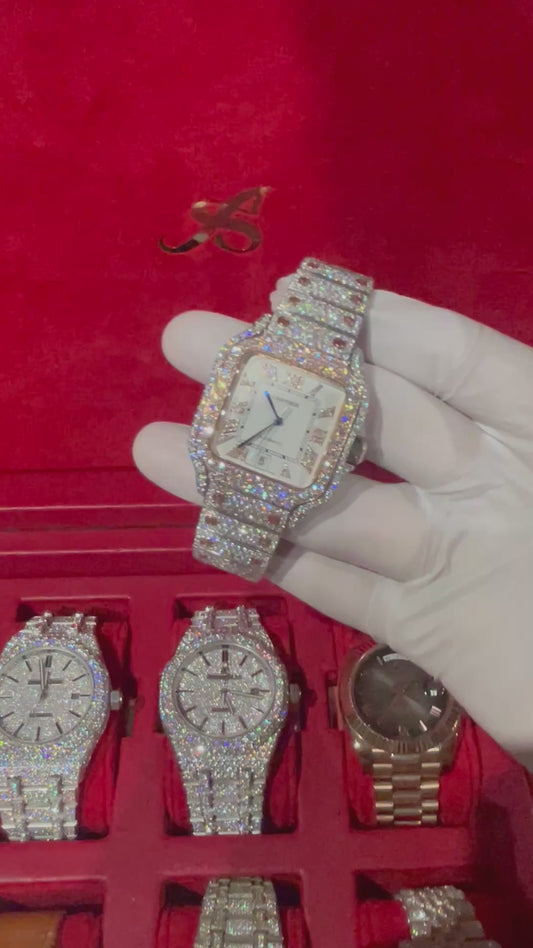 VVS MOISSANITE CUSTOM WATCH 41MM