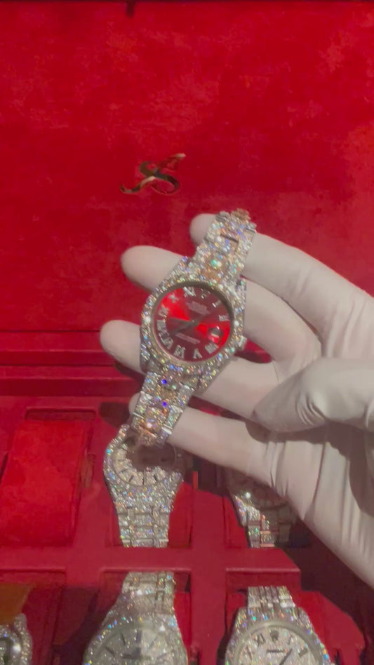 VVS MOISSANITE CUSTOM WATCH 41MM